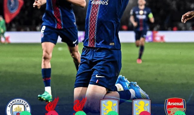 所向披靡！巴黎最近12次对阵英超球队，战绩为9胜1平2负